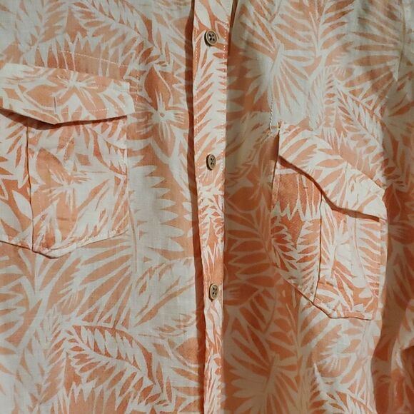 OCEAN & COAST sizeXL  100%linen button front shirt - Picture 3 of 7